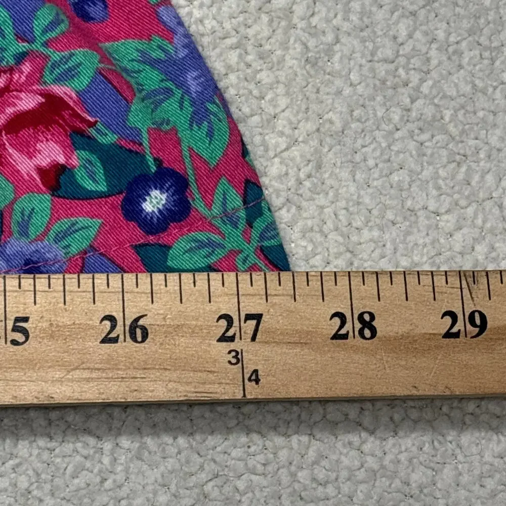 Vintage OshKosh B'Gosh Dress Girls 6 Pink Blue Floral A-Line Colorful USA Made